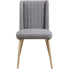 Meridian Furniture Eleanor Linen Textured Dining Chair - Dining Chairs