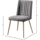 Meridian Furniture Eleanor Linen Textured Dining Chair - Dining Chairs