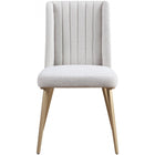 Meridian Furniture Eleanor Linen Textured Dining Chair - Dining Chairs