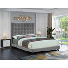 Meridian Furniture Elly Velvet King Bed - Bedroom Beds