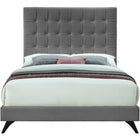 Meridian Furniture Elly Velvet King Bed - Bedroom Beds