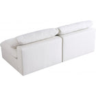 Meridian Furniture Serene Linen Deluxe Cloud Modular Down Filled Overstuffed 78 Armless Sofa - Sofas