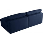 Meridian Furniture Serene Linen Deluxe Cloud Modular Down Filled Overstuffed 78 Armless Sofa - Sofas