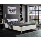 Meridian Furniture Ghost Velvet King Bed - Bedroom Beds