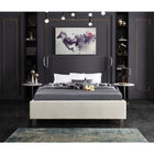 Meridian Furniture Ghost Velvet Full Bed - Bedroom Beds