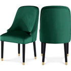 Meridian Furniture Omni Velvet Dining Chair - Green - Dining Chairs