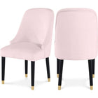 Meridian Furniture Omni Velvet Dining Chair - Pink - Dining Chairs