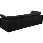 Meridian Furniture Plush Velvet Standard Cloud Modular Down Filled Overstuffed 105 Sofa - Sofas