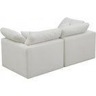 Meridian Furniture Plush Velvet Standard Cloud Modular Down Filled Overstuffed 70 Sofa - Sofas
