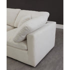 Meridian Furniture Plush Velvet Standard Cloud Modular Down Filled Overstuffed 70 Armless Sofa - Sofas