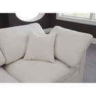Meridian Furniture Plush Velvet Standard Cloud Modular Down Filled Overstuffed Reversible Sectional 5C - Living Room Furniture