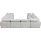 Meridian Furniture Plush Velvet Standard Cloud Modular Down Filled Overstuffed Reversible Sectional 8A - Living Room Furniture