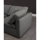 Meridian Furniture Plush Velvet Standard Cloud Modular Down Filled Overstuffed 70 Sofa - Sofas
