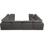 Meridian Furniture Plush Velvet Standard Cloud Modular Down Filled Overstuffed Reversible Sectional 8A - Living Room Furniture