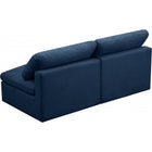 Meridian Furniture Plush Velvet Standard Cloud Modular Down Filled Overstuffed 70 Armless Sofa - Sofas