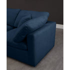 Meridian Furniture Plush Velvet Standard Cloud Modular Down Filled Overstuffed 70 Armless Sofa - Sofas