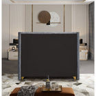 Meridian Furniture Barolo Velvet Queen Bed - Bedroom Beds