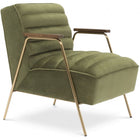 Meridian Furniture Woodford Velvet Accent Chair - Olive - Chairs