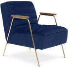 Meridian Furniture Woodford Velvet Accent Chair - Navy - Chairs