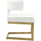 Meridian Furniture Alexandra Velvet Dining Chair - Gold - Dining Chairs