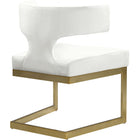 Meridian Furniture Alexandra Velvet Dining Chair - Gold - Dining Chairs
