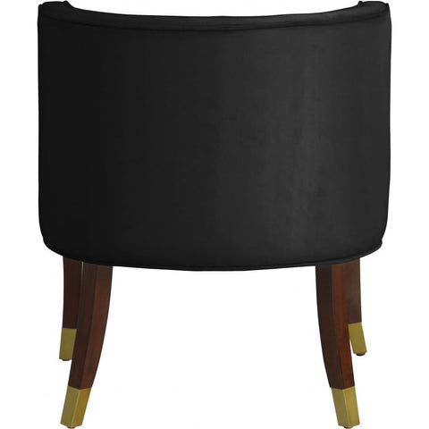 Meridian Furniture Perry Velvet Dining Chair - Black - Dining Chairs