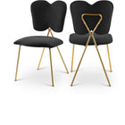 Meridian Furniture Angel Velvet Dining Chair - Black - Dining Chairs
