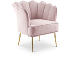 Meridian Furniture Jester Velvet Accent Chair - Pink - Chairs