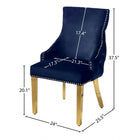 Meridian Furniture Tuft Velvet Dining Chair - Dining Chairs