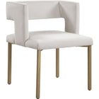 Meridian Furniture Caleb Velvet Dining Chair - Gold - Dining Chairs
