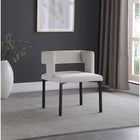 Meridian Furniture Caleb Velvet Dining Chair - Black - Dining Chairs