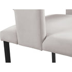Meridian Furniture Caleb Velvet Dining Chair - Black - Dining Chairs