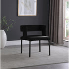 Meridian Furniture Caleb Velvet Dining Chair - Black - Dining Chairs