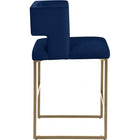 Meridian Furniture Caleb Velvet Counter Stool - Gold - Stools