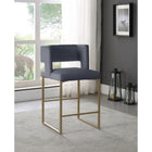 Meridian Furniture Caleb Velvet Counter Stool - Gold - Stools