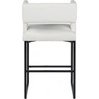 Meridian Furniture Caleb Faux Leather Counter Stool - Black - Stools