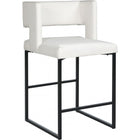 Meridian Furniture Caleb Faux Leather Counter Stool - Black - Stools