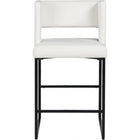 Meridian Furniture Caleb Faux Leather Counter Stool - Black - Stools