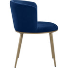 Meridian Furniture Skylar Velvet Dining Chair - Gold - Dining Chairs