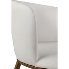 Meridian Furniture Skylar Faux Leather Dining Chair - Gold - Dining Chairs