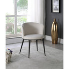 Meridian Furniture Skylar Velvet Dining Chair - Black - Dining Chairs