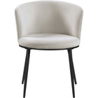 Meridian Furniture Skylar Velvet Dining Chair - Black - Dining Chairs