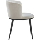 Meridian Furniture Skylar Velvet Dining Chair - Black - Dining Chairs