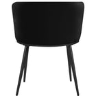 Meridian Furniture Skylar Velvet Dining Chair - Black - Dining Chairs