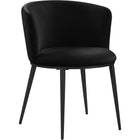 Meridian Furniture Skylar Velvet Dining Chair - Black - Dining Chairs