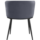 Meridian Furniture Skylar Velvet Dining Chair - Black - Dining Chairs