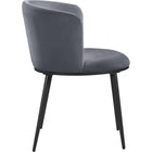 Meridian Furniture Skylar Velvet Dining Chair - Black - Dining Chairs