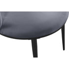 Meridian Furniture Skylar Velvet Dining Chair - Black - Dining Chairs