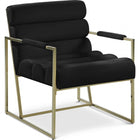 Meridian Furniture Wayne Velvet Accent Chair - Black - Chairs