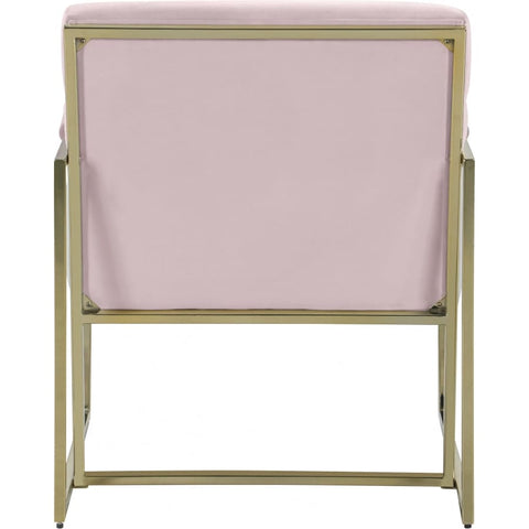 Meridian Furniture Wayne Velvet Accent Chair - Pink - Chairs
